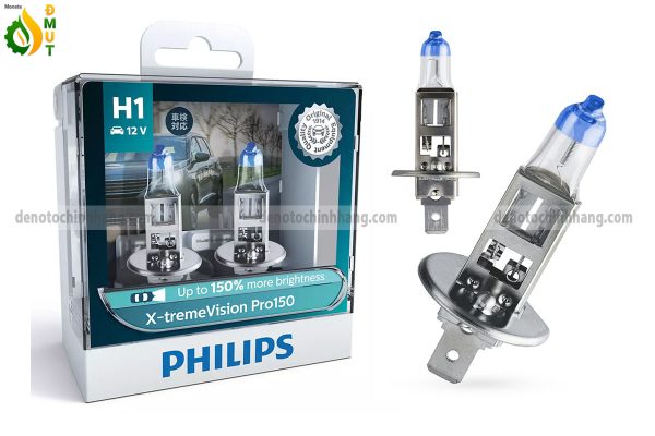 Đèn Oto Tăng Sáng H1 Halogen Philips Pro150 X-TremeVision +150% Chính Hãng