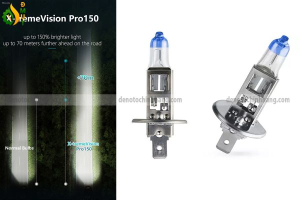 Hình ảnh 03 của Đèn Oto Tăng Sáng H1 Halogen Philips Pro150 X-TremeVision +150% Chính Hãng