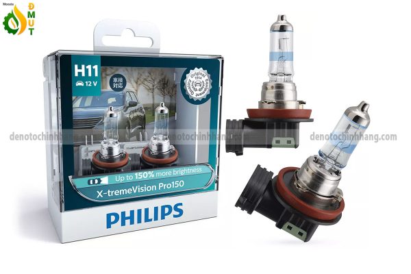 Đèn Oto Tăng Sáng H11 Halogen Philips Pro150 X-TremeVision +150% Chính Hãng