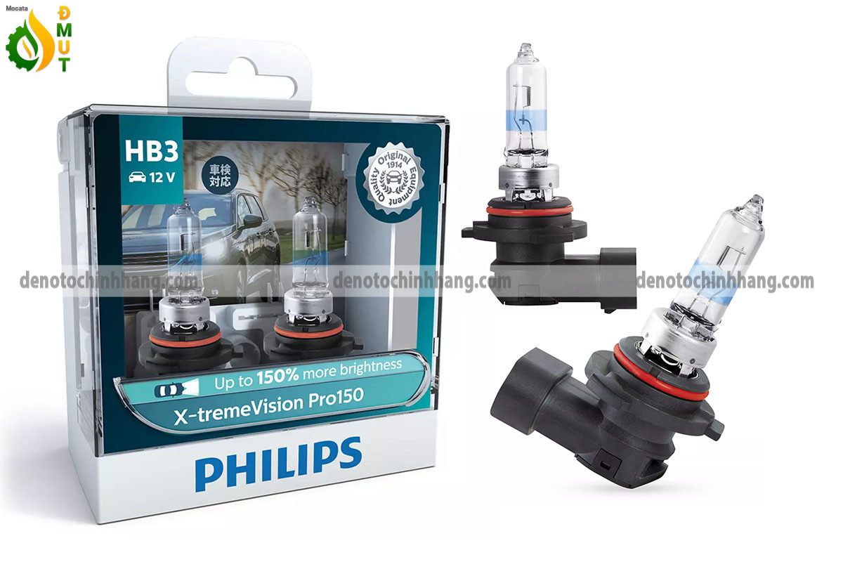 Đèn Oto Tăng Sáng HB3 Halogen Philips Pro150 X-TremeVision +150% Chính Hãng Chất lượng cao - Bền bĩ ổn định và đạt chuẩn an toàn quốc tế - Hình 1