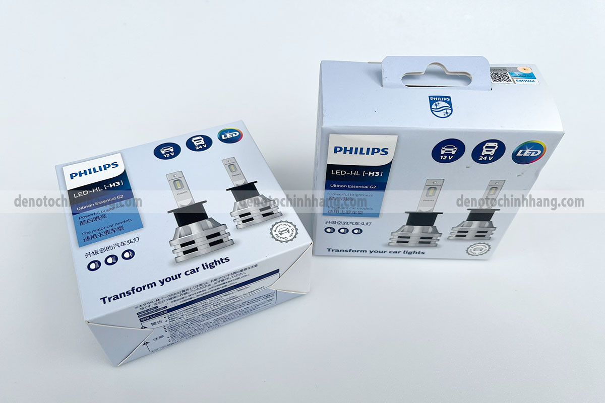 Đèn led oto h3 philips ultinon essential gen2 chính hãng - hình 4