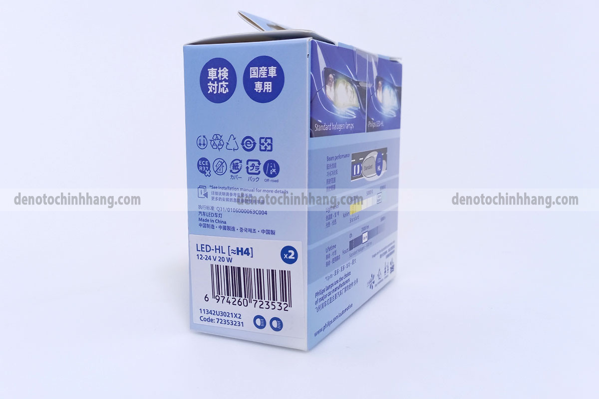 Đèn led cốt pha oto Philips Pro3021 Chân H4 UE-Gen3 chính hãng chất lượng cao - hình 5