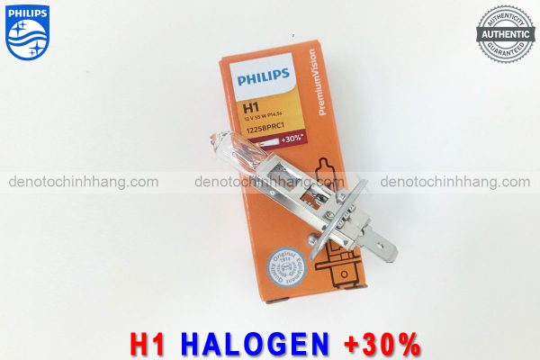 Hình ảnh 02 của Đèn Oto H1 Halogen Philips PremiumVision Tăng Sáng 30% Chính Hãng