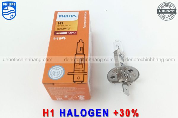 Hình ảnh 04 của Đèn Oto H1 Halogen Philips PremiumVision Tăng Sáng 30% Chính Hãng