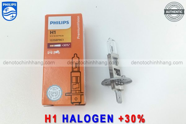 Hình ảnh 05 của Đèn Oto H1 Halogen Philips PremiumVision Tăng Sáng 30% Chính Hãng