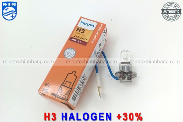 Hình ảnh 05 của Đèn Oto H3 Halogen Philips PremiumVision Tăng Sáng 30% Chính Hãng