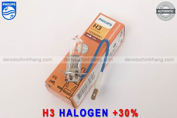 Hình ảnh 02 của Đèn Oto H3 Halogen Philips PremiumVision Tăng Sáng 30% Chính Hãng