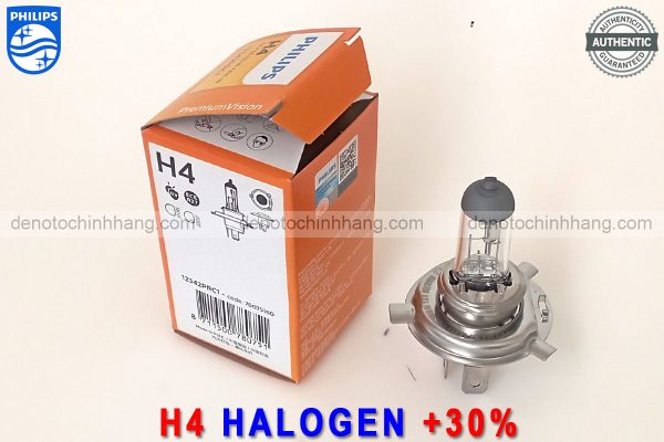 Hình ảnh 03 của Đèn Oto H4 Halogen Philips PremiumVision Tăng Sáng 30% Chính Hãng