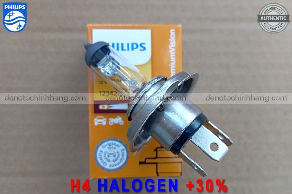 Hình ảnh 02 của Đèn Oto H4 Halogen Philips PremiumVision Tăng Sáng 30% Chính Hãng