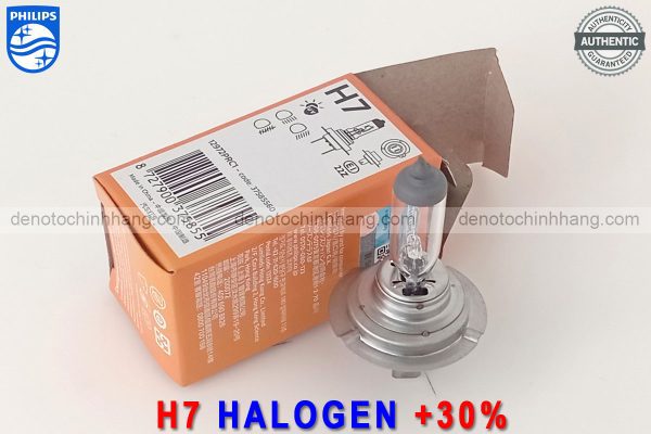 Hình ảnh 03 của Đèn Oto H7 Halogen Philips PremiumVision Tăng Sáng 30% Chính Hãng