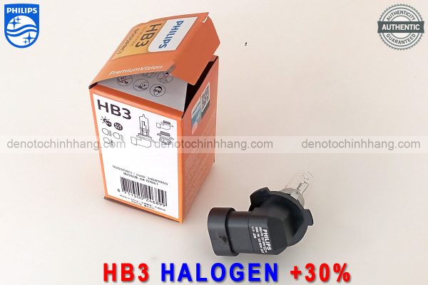 Hình ảnh 05 của Đèn Oto HB3 Halogen Philips PremiumVision Tăng Sáng 30% Chính Hãng