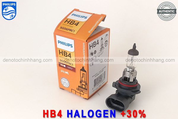 Hình ảnh 02 của Đèn Oto HB4 Halogen Philips PremiumVision Tăng Sáng 30% Chính Hãng