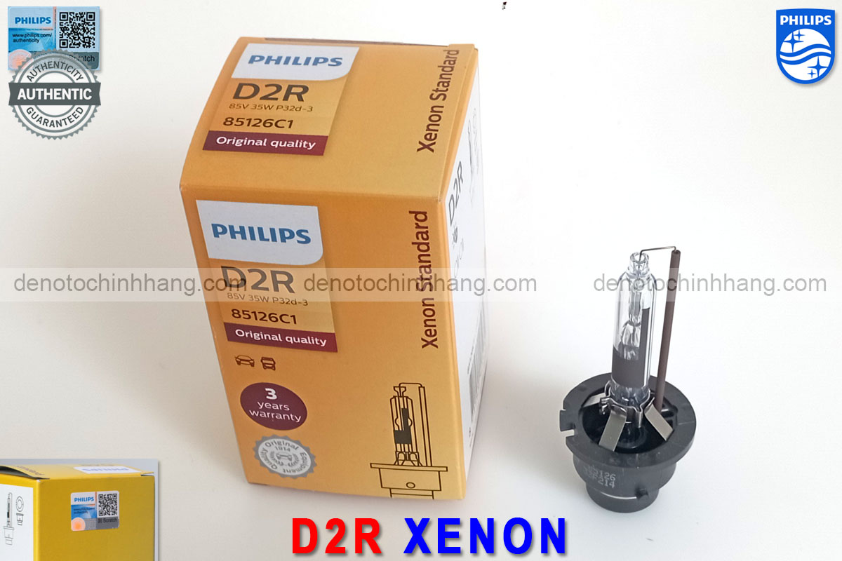 Đèn xenon oto d2r standard philips chính hãng bền bĩ ổn định đạt chuẩn an toàn