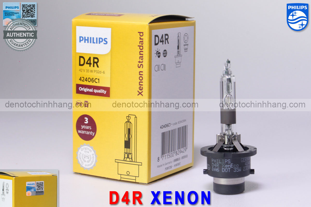 Hình ảnh 01 của Đèn xenon oto d4r standard philips chính hãng