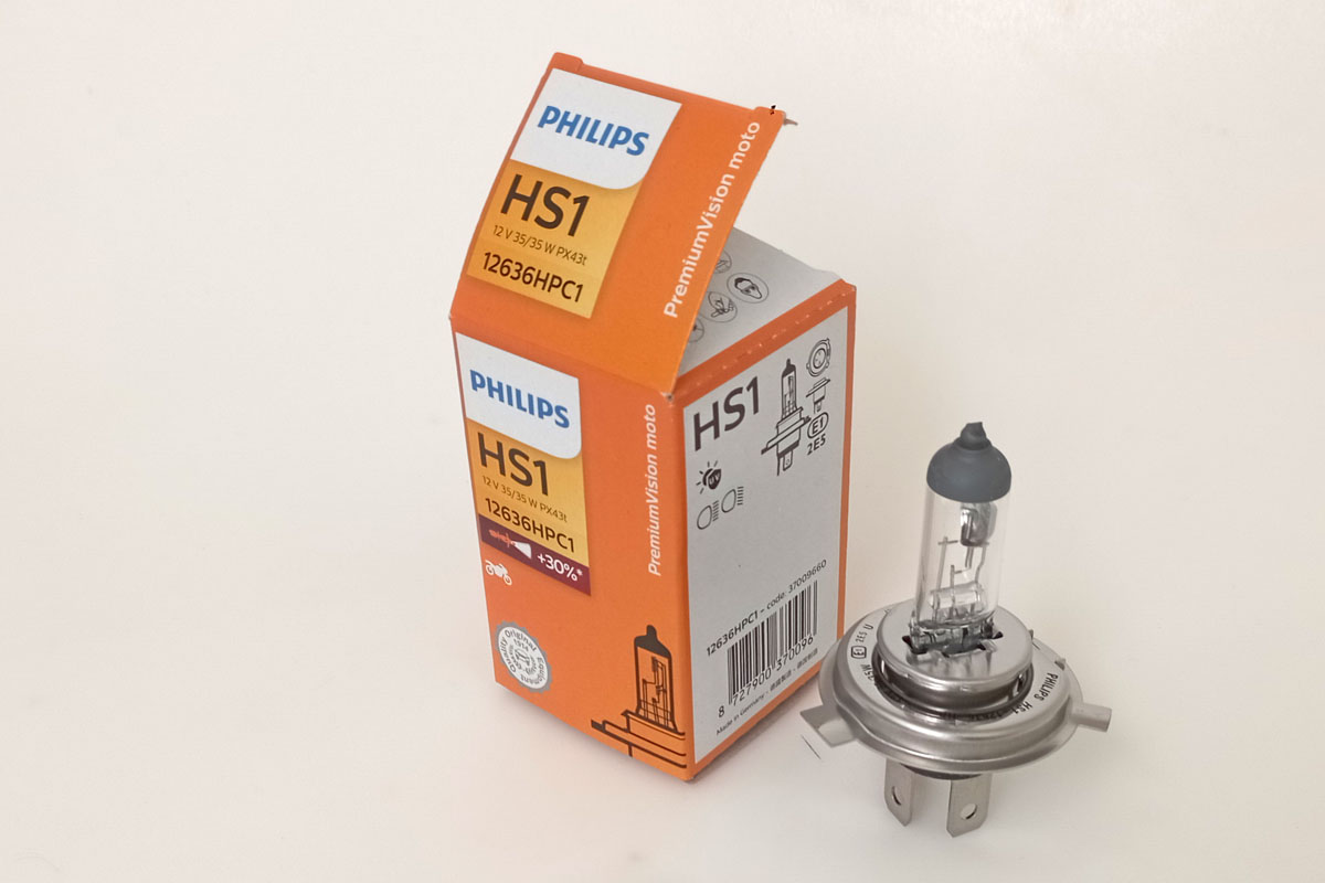 Đèn Xe Máy HS1 Halogen Germany Philips PremiumVision Tăng Sáng 30% Chính Hãng Bền bĩ ổn định đạt chuẩn an toàn - Hình 2