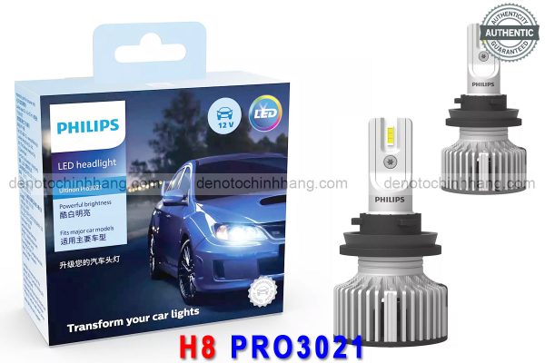 Hình ảnh 04 của Đèn led oto h8 philips ultinon pro3021 chính hãng