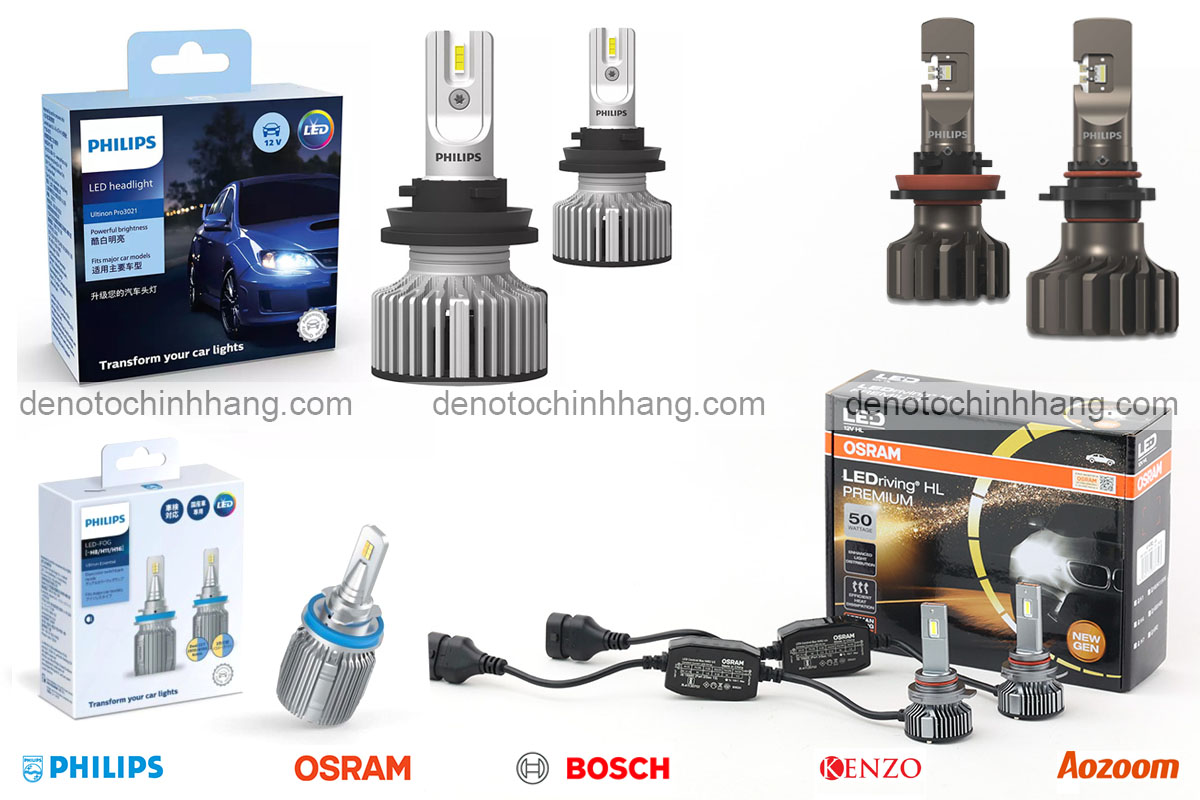 Bóng đèn led oto chính hãng chất lượng cao với hiệu suất chiếu sáng vượt trội cùng tuổi thọ cao gấp nhiều lần bóng halogen