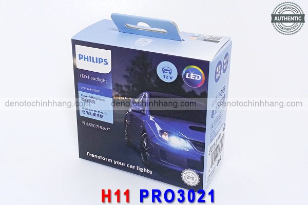 Hình ảnh 04 của Đèn led oto h11 philips ultinon pro3021 chính hãng