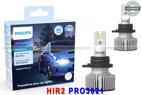 Hình ảnh 04 của Đèn led oto hir2 philips ultinon pro3021 chính hãng