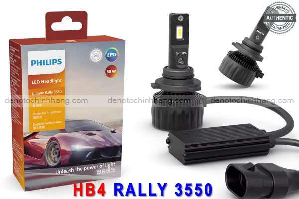 Hình ảnh 04 của Đèn led pha oto siêu sáng hb4 philips ultinon rally 3550 50w +160%