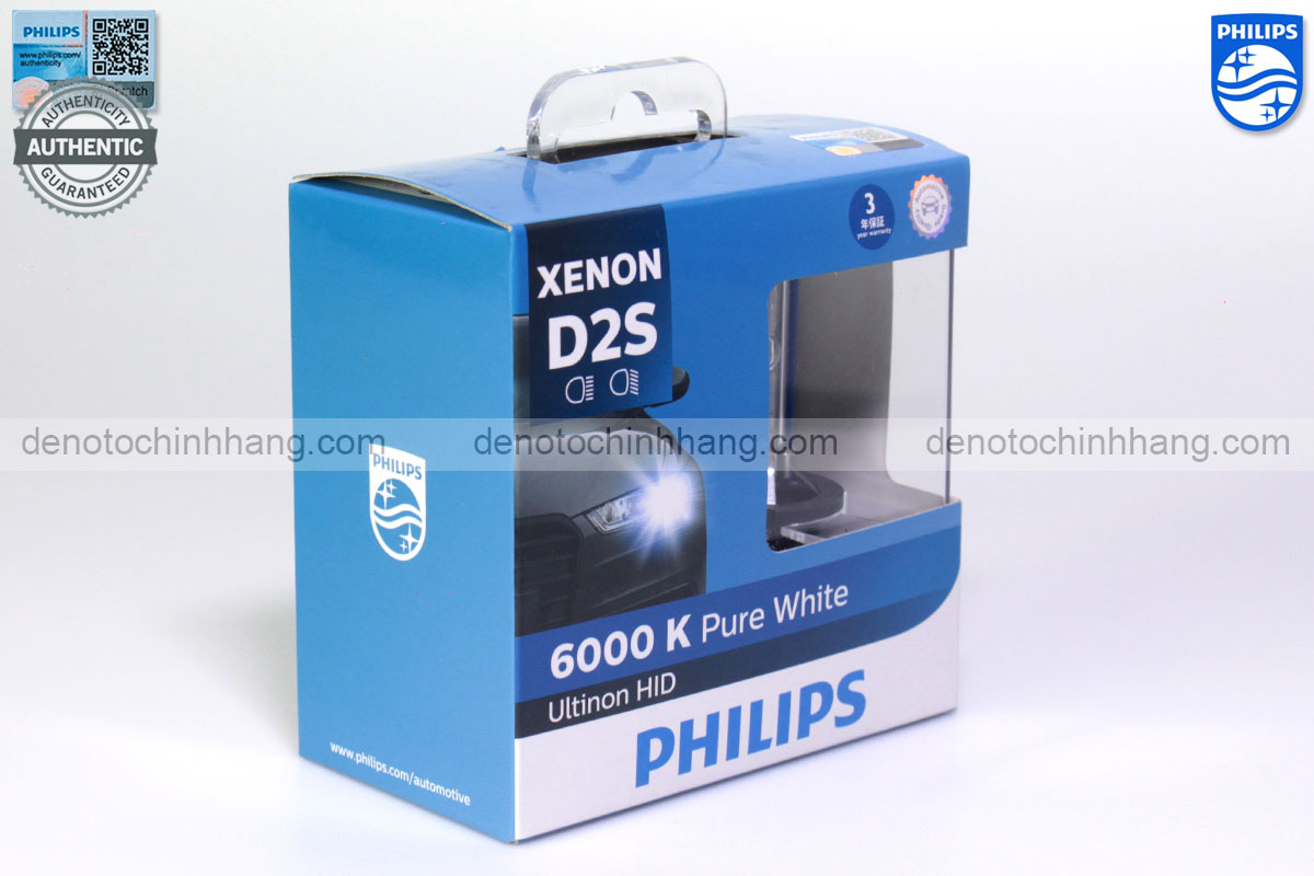 Hình ảnh 01 của Đèn Xenon Oto D2S Philips PureWhite 6000K