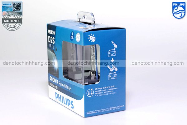 Hình ảnh 02 của Đèn Xenon Oto D2S Philips PureWhite 6000K