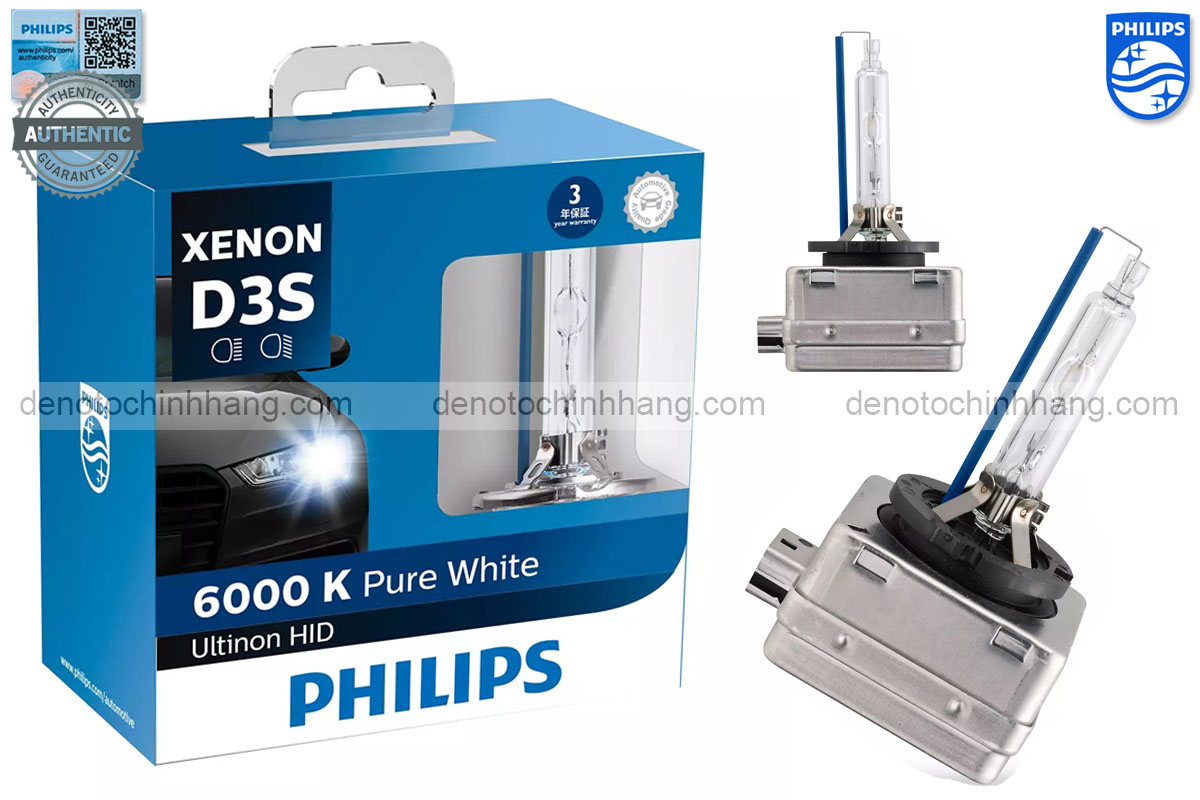 Hình ảnh 01 của Đèn Xenon Oto D3S Philips PureWhite 6000K