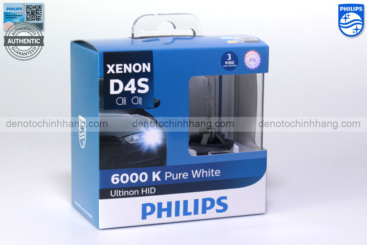 Hình ảnh 01 của Đèn Xenon Oto D4S Philips PureWhite 6000K